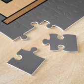 Niedlicher Lehrer mit Apple-Cartoon Puzzle (Seite)