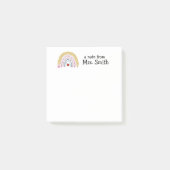 Niedlicher Lehrer Regenbogen-Apfelstift "A Note Fr Post-it Klebezettel (Vorderseite)