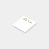 Niedlicher Lehrer Regenbogen-Apfelstift "A Note Fr Post-it Klebezettel (angewinkelt)