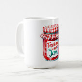 Niedlicher Lehrer zurück zum Schulgeschenk Kaffeetasse (Vorderseite Links)