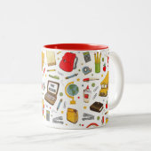 Niedlicher Lehrer Zweifarbige Tasse (VorderseiteRechts)