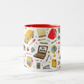 Niedlicher Lehrer Zweifarbige Tasse (Mittel)