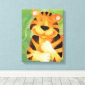 Niedlicher Leinwand-Wrapper Leinwanddruck (Insitu (Holzboden))