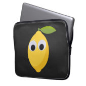 Niedlicher Lemon-Charakter mit Googly Eyes Laptopschutzhülle (Vorderseite Links)