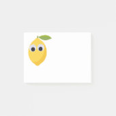Niedlicher Lemon-Charakter mit Googly Eyes Post-it Klebezettel (Vorderseite)