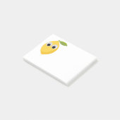 Niedlicher Lemon-Charakter mit Googly Eyes Post-it Klebezettel (angewinkelt)