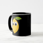 Niedlicher Lemon-Charakter mit Googly Eyes Tasse (Vorderseite Links)