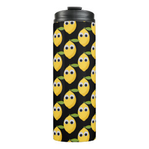 Niedlicher Lemon-Charakter mit Googly Eyes Thermosbecher
