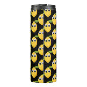 Niedlicher Lemon-Charakter mit Googly Eyes Thermosbecher (Rückseite)