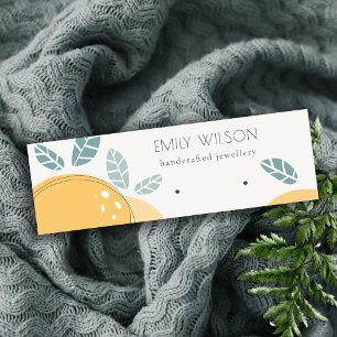 Niedlicher Lemon Frucht Fettformatierung Abstrakte Mini Visitenkarte