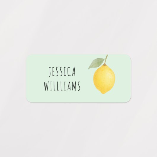 Niedlicher Lemon Sommer zurück zur Schule Kleidung Etiketten (Design 2)