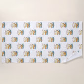 Niedlicher Lemon "Squeeze the day" Sommer Strandtuch (Vorderseite)