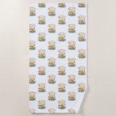 Niedlicher Lemon "Squeeze the day" Sommer Strandtuch (Vorderseite)