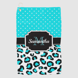 Niedlicher Leopard-Druck Golfhandtuch