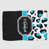 Niedlicher Leopard-Druck Golfhandtuch (Horizontal)