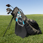 Niedlicher Leopard-Druck Golfhandtuch (Gras)