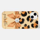 Niedlicher Leopard-Druck iPhone Hülle (Rückseite (Horizontal))