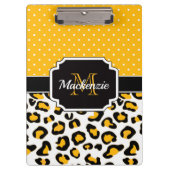 Niedlicher Leopard-Druck Klemmbrett (Vorderseite)