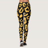 Niedlicher Leopard-Druck Leggings (Rückseite)