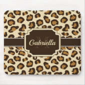 Niedlicher Leopard-Druck Mousepad (Vorne)