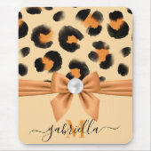 Niedlicher Leopard-Druck Mousepad (Vorne)