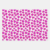 Niedlicher Leopard Herzmuster Valentinstag Geschenkpapier Set (Vorderseite 2)