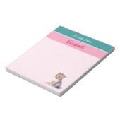 Niedlicher Leopardenjunge individuelle Name Notizblock (Rotiert)