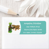 Niedlicher Leopardenschlaf in Cartoon-Abbildung (Insitu)