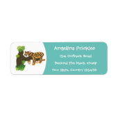 Niedlicher Leopardenschlaf in Cartoon-Abbildung (Vorne)