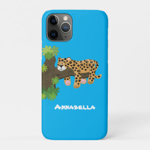 Niedlicher Leopardenschlaf in Cartoon-Abbildung Case-Mate iPhone Hülle