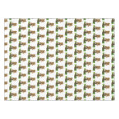 Niedlicher Leopardenschlaf in Cartoon-Abbildung Tischdecke (Vorderseite (Horizontal))