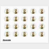 Niedlicher Leprechaun Cat Sticker für St. Patrick' (Blatt)