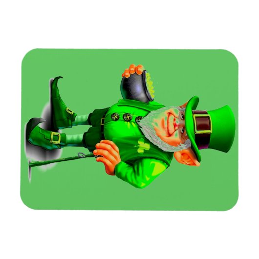 NIEDLICHER LEPRECHAUN-Magnet Magnet (Horizontal)