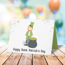 Niedlicher Leprechaun St. Patrick's Day Green