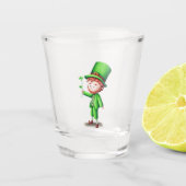 Niedlicher Leprechaun St Patricks Day Schnapsglas (Vorderseite)