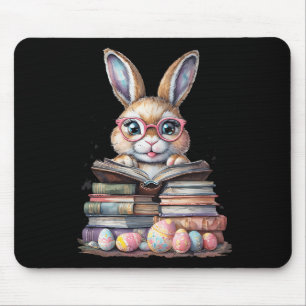 Niedlicher Leser der Bunny Gles Bücher - Broschüre Mousepad