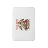 Niedlicher Leserhase mit Brillenbüchern Buchwurm R Badematte (Vorderseite Vertikal)