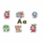 Niedlicher Letter A Themed Stickers - Spaß & Farbe Aufkleber (Vorderseite)