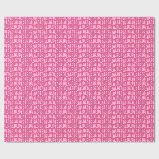 Niedlicher, leuchtend rosa Falkenurlaub Geschenkpapier (Flach)