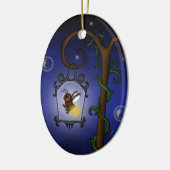 niedlicher Leuchtkäfer Keramikornament (Links)