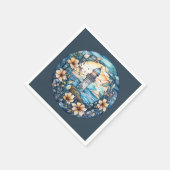 Niedlicher Leuchtturm am Strand Liebhaber des Part Serviette (Ecke)