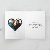 Niedlicher LGBT+ Anime Personalisierter Valentinst Karte (Innenseite)