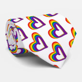 Niedlicher LGBT-Regenbogenfarben-Muster-Gay Pride Krawatte (Gerollt)