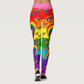 Niedlicher LGBTQ Gay Pride des lustigen Leggings (Rückseite)