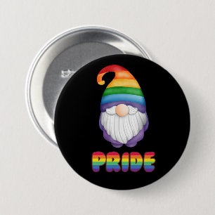 Niedlicher LGBTQ-Stolz Farbenfroher Regenbogen Button