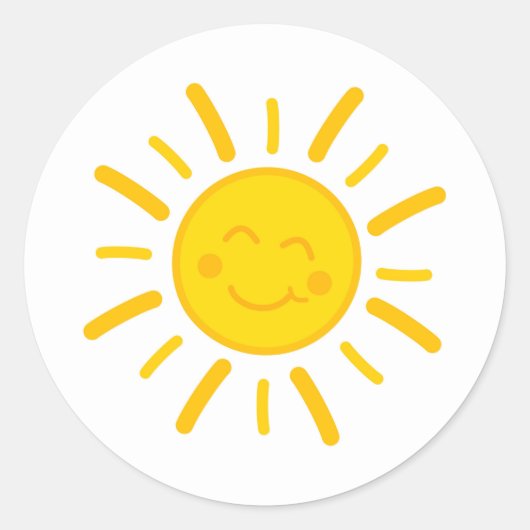 Niedlicher Lichtbildsticker Runder Aufkleber (Vorderseite)