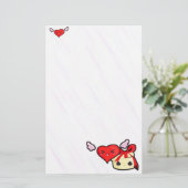 Niedlicher Liebe-Buchstabe Sationery Briefpapier (Stehend Vorderseite)