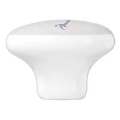 Niedlicher Lila Bird Keramikknauf (Seitenansicht)