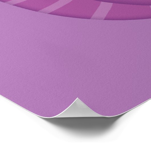 Niedlicher Lila Cyclops Monster Witziger Spaß für Poster (Ecke)