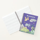 Niedlicher Lila Dinosaurier Notizblock (Innenseite)